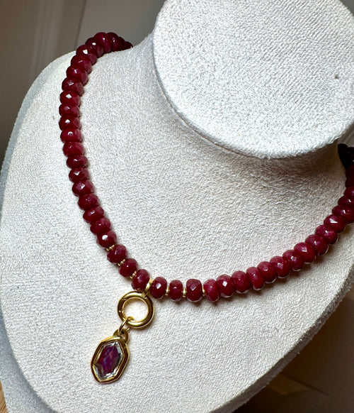 Burgundy Glow Necklace