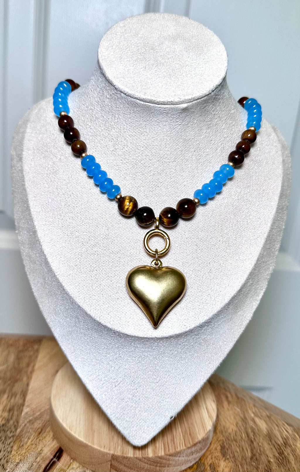 Autumn Sky Heart Necklace
