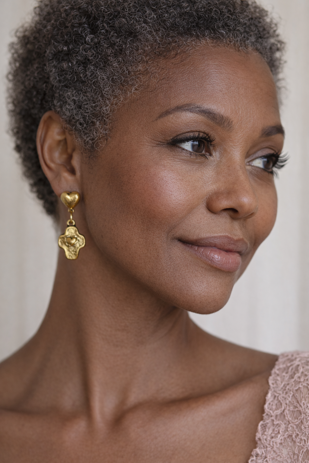 Sacred Heart Drop Earrings