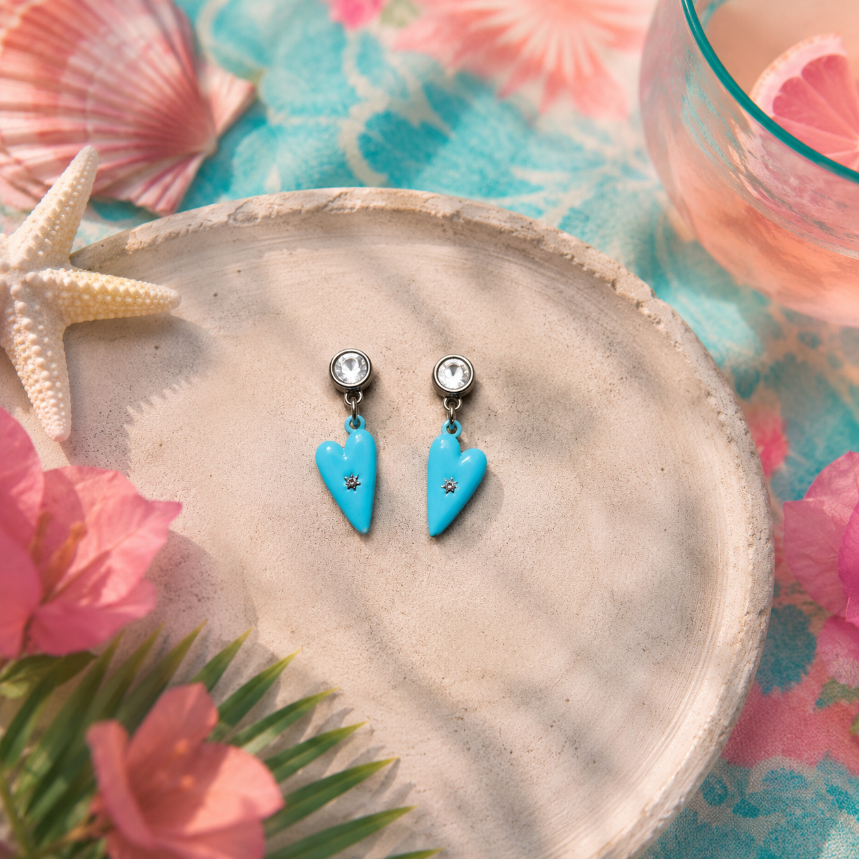 Seabreeze Heart Earrings