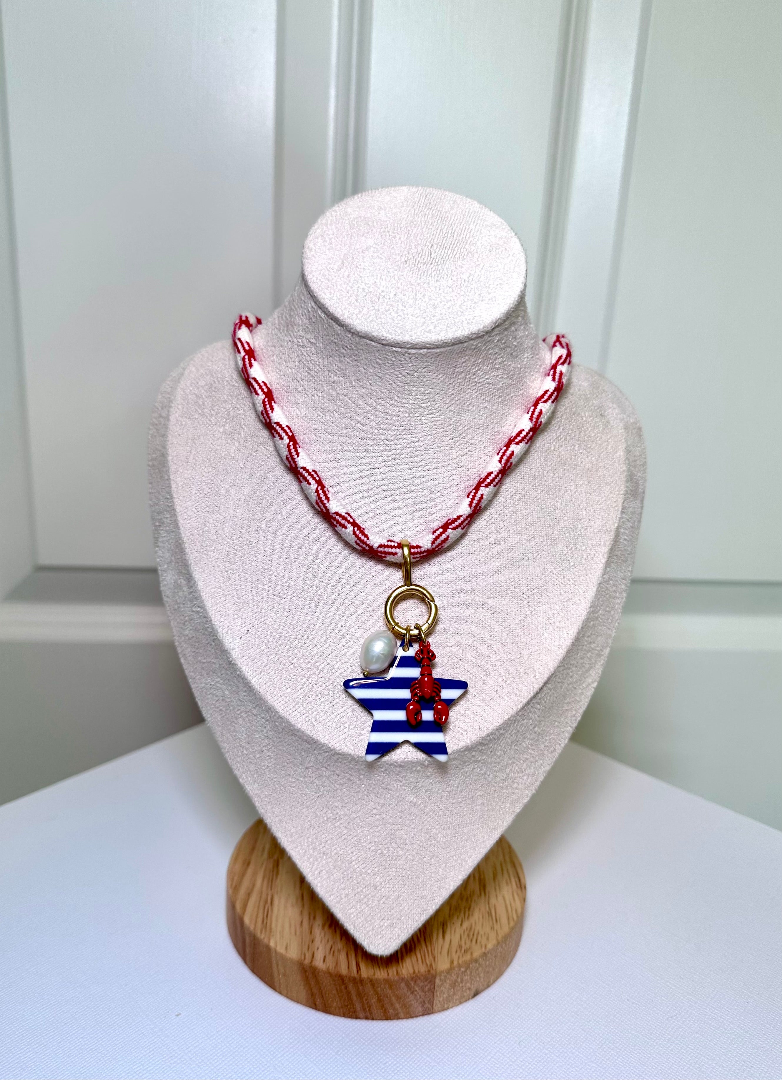 Liberty Lobster Charm Necklace
