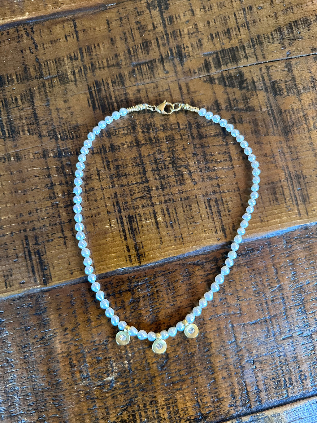Golden Whisper Pearl Necklace